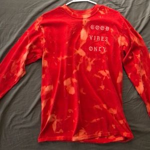 Bleached long sleeve t shirt